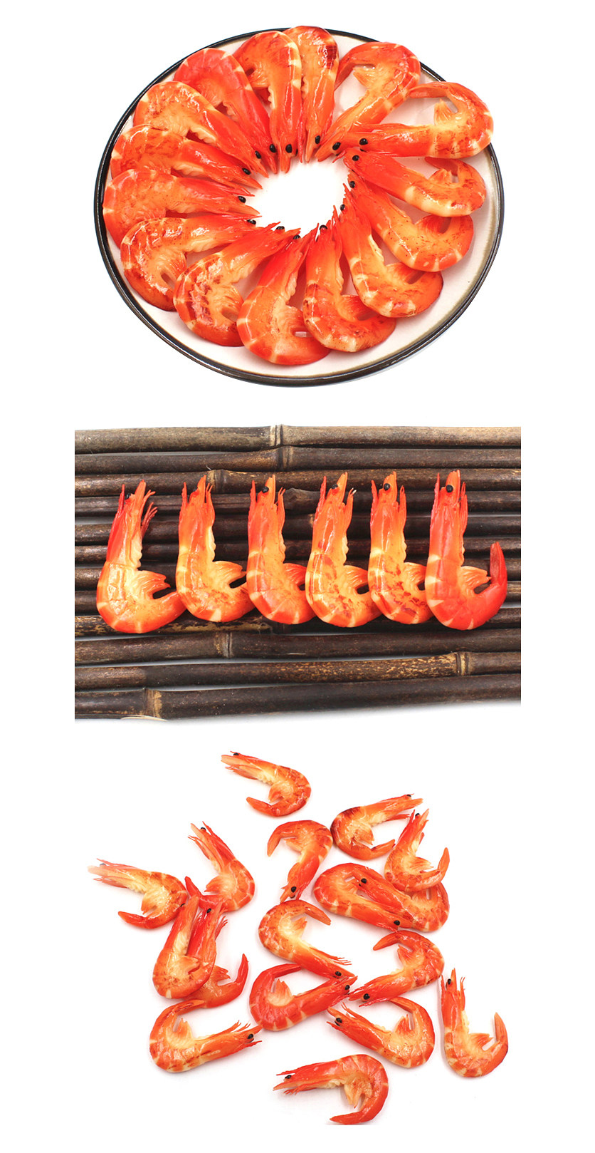 플라워 종합쇼핑몰 [더리얼스 엠데코] 구운 새우 모형 7.7cm 2개 세트 대하구이 찜 인조 쉬림프 음식모형 해산물 요리 뷔페 마트 데코 장식 교구 UR