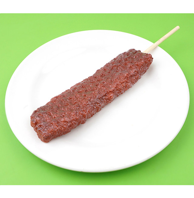대표 플라워 종합쇼핑몰 [더리얼스 엠데코] 고기 산적 햄 꼬치 모형 16cm 음식모형 인조 음식 제작 가짜 요리 전시 한식 휴게소 분식 식품 PR